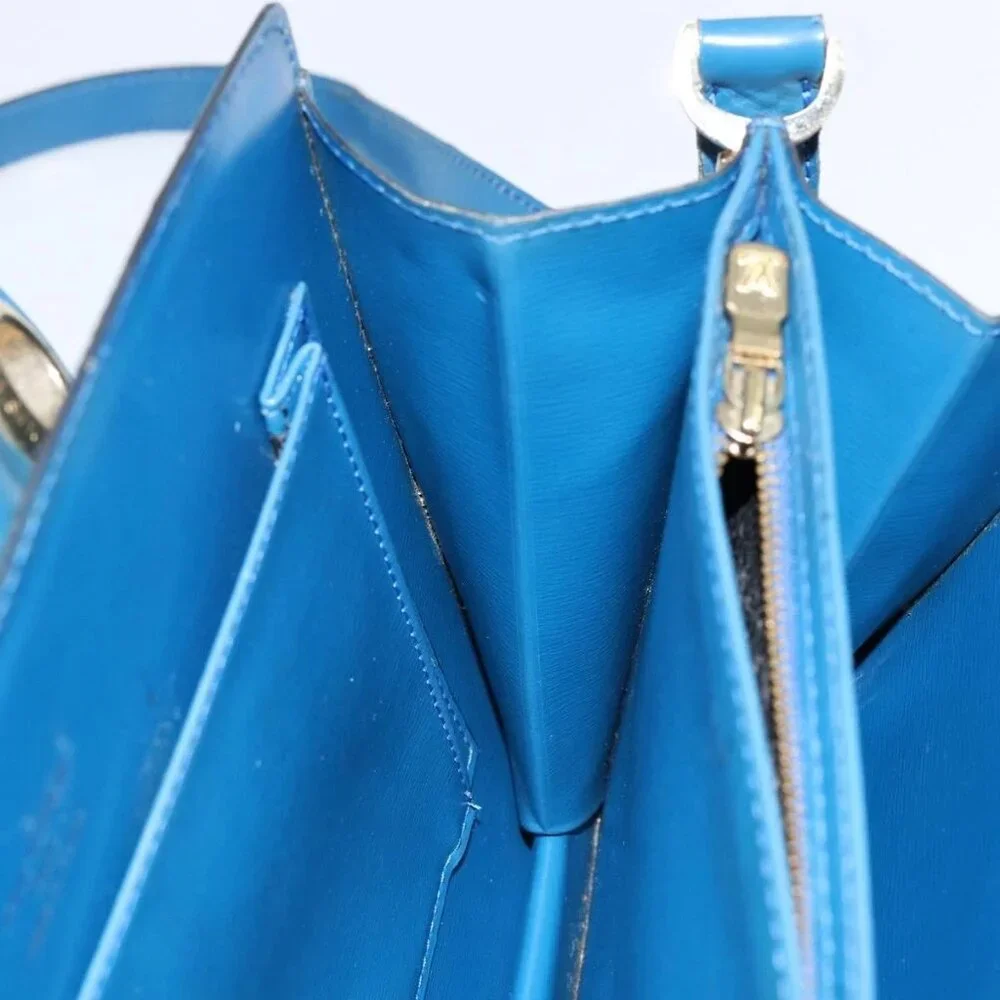 LOUIS VUITTON Epi Capuchin Shoulder Bag Blue M52345 LV Auth 149056 - Picture 12 of 16